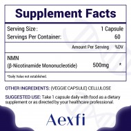 NMN Capsules 500mg (60 Count(Pack of 1)) NMN Capsules 500mg (60 Count(Pack of 1))