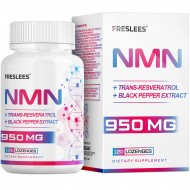Freslees NMN 500mg + Trans-Resveratrol Supplement 950mg per bottles (120 Lozenges(Pack of 1)) Freslees NMN 500mg + Trans-Resveratrol Supplement 950mg per bottles (120 Lozenges(Pack of 1))