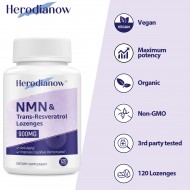 Herodianow NMN Trans-Resveratrol Supplement 900mg per bottles (120 Lozenges(Pack of 1)) Herodianow NMN Trans-Resveratrol Supplement 900mg per bottles (120 Lozenges(Pack of 1))
