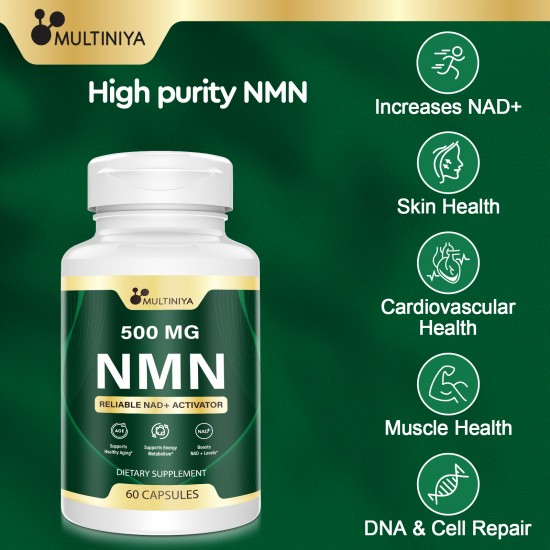 Multiniya NMN 30000MG per Bottles (60 Count(Pack of 1))