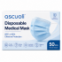 ascuoli Disposable Medical Face Masks, 50 PCS, 3-Layer Breathable Earloop Masks, BFE ≥95%, Non-Sterile Single Use Face Masks for Daily Protection, Light Blue