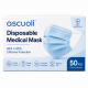 ascuoli Disposable Medical Face Masks, 50 PCS, 3-Layer Breathable Earloop Masks, BFE ≥95%, Non-Sterile Single Use Face Masks for Daily Protection, Light Blue